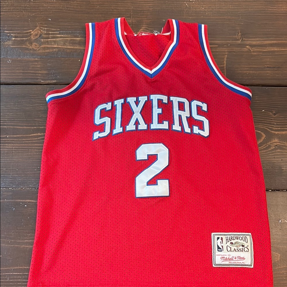 Malo Red Basketball Jersey with Blue Accents